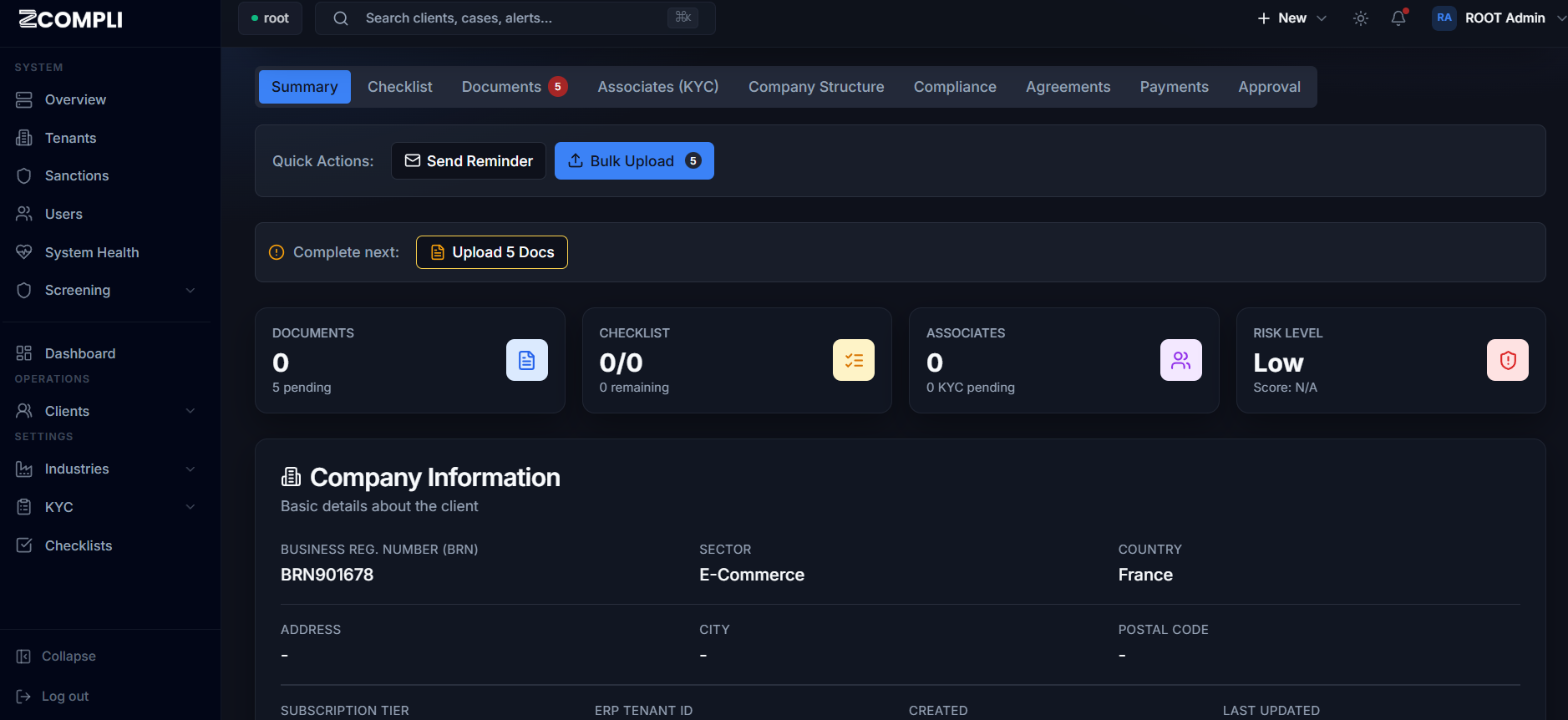 ZCompli operational oversight preview